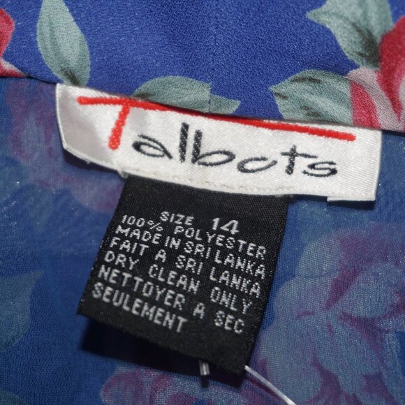 Vintage 80s Floral Midi Dress - Picture 6 of 12